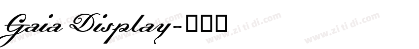 Gaia Display字体转换